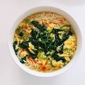 あるぱ's cooksnap of when they made ほうれん草＆ベーコン入り餡かけにゅうめん.