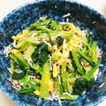 amjkao's cooksnap of when they made 子供もパクパク♪小松菜とシラスの和え物.
