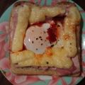inLondon's cooksnap of when they made ハムとチーズと半熟卵のトースト.