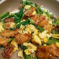 M130018's cooksnap of when they made 小松菜と鶏肉のピリ辛豆板醤炒め.