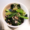 えつおくん's cooksnap of when they made ほうれん草・わかめ・シーチキン.