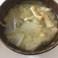 クックPW9C2T☆'s cooksnap of when they made 白菜 油揚げ 青ねぎ 味噌汁.