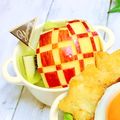 ☆のんのんの～ん☆'s cooksnap of when they made りんごの飾り切り①〈チェック柄〉.