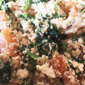 クックENBYKQ☆'s cooksnap of when they made 柿とほうれん草の白和え.