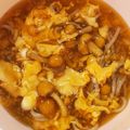 ayuteddy's cooksnap of when they made 卵とじなめこ蕎麦.