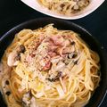 ゆまこたん's cooksnap of when they made 牡蠣としめじのクリームパスタ.