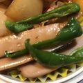 わたるんママ's cooksnap of when they made ピーマンとソーセージの炒め物♪.