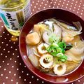 ふたごゆき's cooksnap of when they made ちくわ玉ねぎキャベツ椎茸ふの味噌汁.