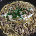 りあまっちゃ's cooksnap of when they made 豚こま肉とごぼうの柳川風卵とじ.