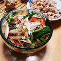 ハチワレねこ's cooksnap of when they made ザーサイねぎ胡瓜☆簡単おつまみ.