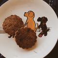 リリy's cooksnap of when they made バナナときなこの玄米粉クッキー.