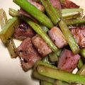 Kちやん☺'s cooksnap of when they made ✤厚切りベーコンとアスパラのバター醤油✤.