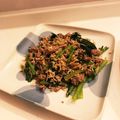 まあるあまる's cooksnap of when they made 大好評★豚とシラスと小松菜炒め.