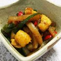 ☆★あんず姫★☆'s cooksnap of when they made ✿鶏皮とこんにゃくとピーマンの炒め煮✿.