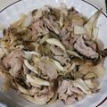 tkiriba's cooksnap of when they made 豚肉とキノコの柚子胡椒炒め☆.