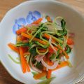 kashikon's cooksnap of when they made 水菜とベーコン、大根、人参の煮浸し♪.