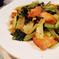 fu♪♪'s cooksnap of when they made 簡単！銀鮭と小松菜のマヨチリ炒め.