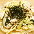 pnkdiamond's cooksnap of when they made 電子レンジで一皿調理の小松菜と鶏肉パスタ.