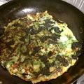＊実月＊'s cooksnap of when they made 大量消費■チンゲン菜と焼き海苔のチヂミ■.