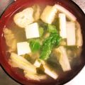 ムーミン☆ママ's cooksnap of when they made 簡単！和食に白菜と豆腐とワカメのお味噌汁.