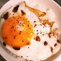 ムーミン☆ママ's cooksnap of when they made 朝食に！3分で完成！目玉焼きご飯.