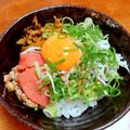 928るびすけ☆☆'s cooksnap of when they made 辛辛コンビで☆明太子と高菜納豆.