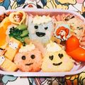 ここmama★♡'s cooksnap of when they made 簡単！キャラ弁☆節分☆子鬼ちゃん弁当.
