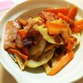 ひろ☆はる❇︎ママ's cooksnap of when they made レンコンと焼豚のきんぴら.