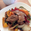 kpえもん♪'s cooksnap of when they made パプリカとたまねぎと豚肉の甘辛炒め♪.
