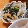 ニナw's cooksnap of when they made 竹輪もやしキュウリの塩こんぶ和え.