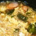 とかげのおかあさん's cooksnap of when they made 簡単☆もやしとウインナーの中華卵スープ.