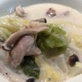 ほのぼのいっこ's cooksnap of when they made 鶏肉と白菜のクリーム煮.