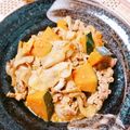 あやざいる's cooksnap of when they made カボチャと舞茸・豚こまのゴマ煮.