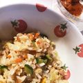 あたむ❤189's cooksnap of when they made 【 胡瓜とウインナーの炒飯♪】.