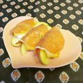 龍青空ママ's cooksnap of when they made 柿とリンゴとクリチーの生ハム巻き☆.
