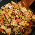 ころはるママ's cooksnap of when they made 給食の味☆こぎつねご飯。甘くて美味しい！.