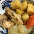 ちゃぎー's cooksnap of when they made 放っておくだけ♡手羽元とじゃが芋の甘辛煮.