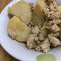 YOUKAYOUKO's cooksnap of when they made ジャガイモの鶏そぼろ煮.