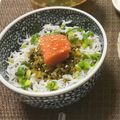 ＊akine＊'s cooksnap of when they made 新米を美味しく★高菜明太しらす丼.