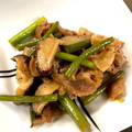 ぽめママ's cooksnap of when they made 豚肉とニンニクの芽のオイスターソース炒め.