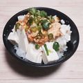 アクセル☆'s cooksnap of when they made 豆腐と明太子の明太マヨ豆腐丼.