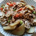 かなくんマミー's cooksnap of when they made ご飯がススムさつまいもと豚バラの甘辛炒め.