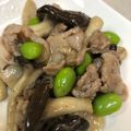なーなちゃん's cooksnap of when they made 豚肉、ヒラタケ＆枝豆の中華炒め.