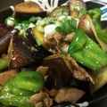 geullaha's cooksnap of when they made 茄子、ピーマン、豚バラの中華炒め.