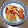 亜久里's cooksnap of when they made 甘い林檎ヨーグルト.