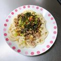 K0A9O0R8U♪'s cooksnap of when they made 暑い夏に★ピリ辛冷やし肉うどん.