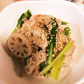 えいとんmama's cooksnap of when they made 蓮根と豚肉の味噌マヨ炒め.
