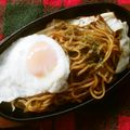 花時計咲いた's cooksnap of when they made 昭和の喫茶店の味『鉄板焼きそば』.