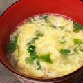 happy_children's cooksnap of when they made クレソンのふわふわかき玉スープ.