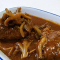 yuzukita's cooksnap of when they made きのこたっぷり煮込みハンバーグ.